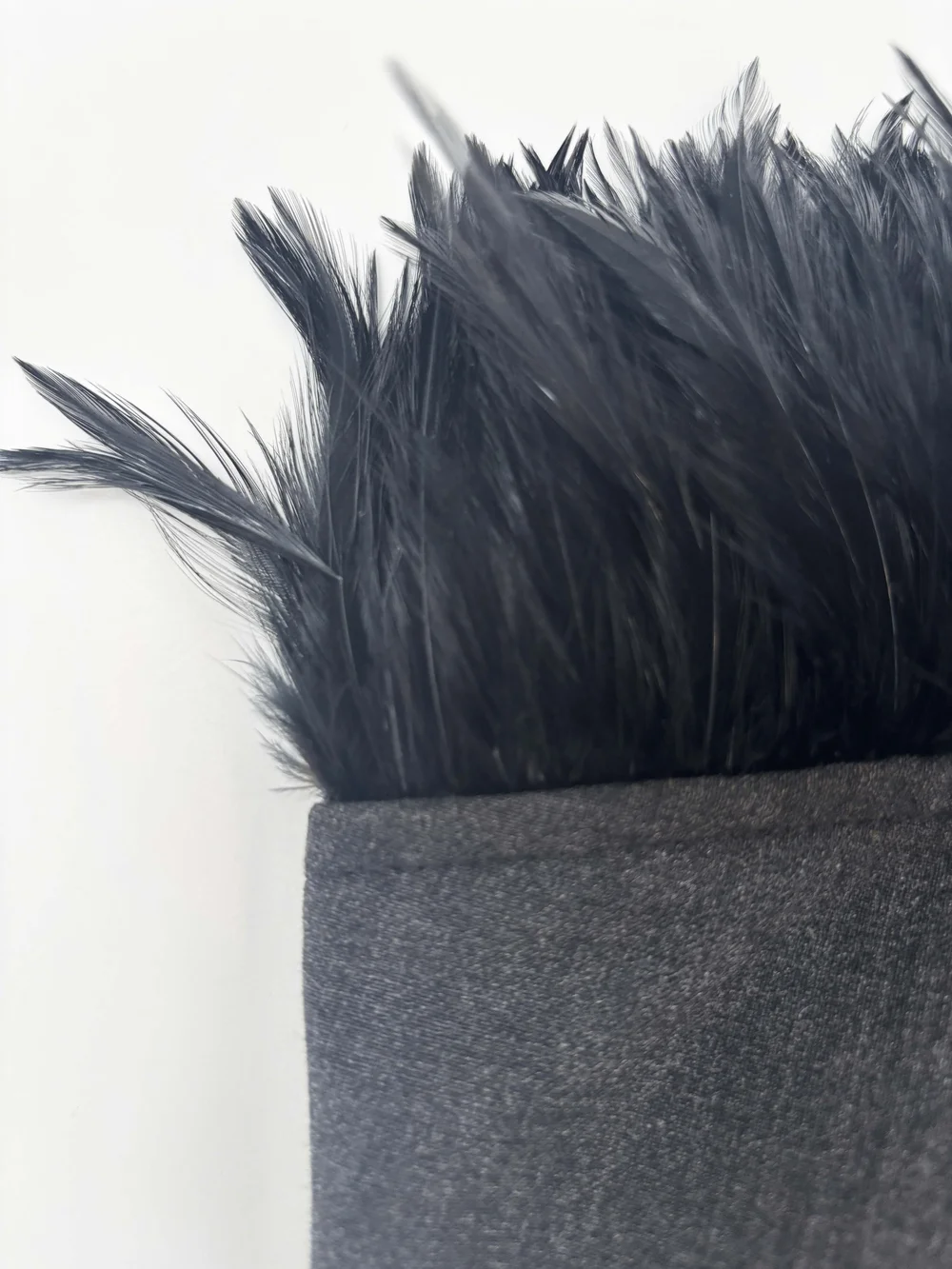 Jean Colonna F/W 1997 strapless feather dress — JAMES VELORIA
